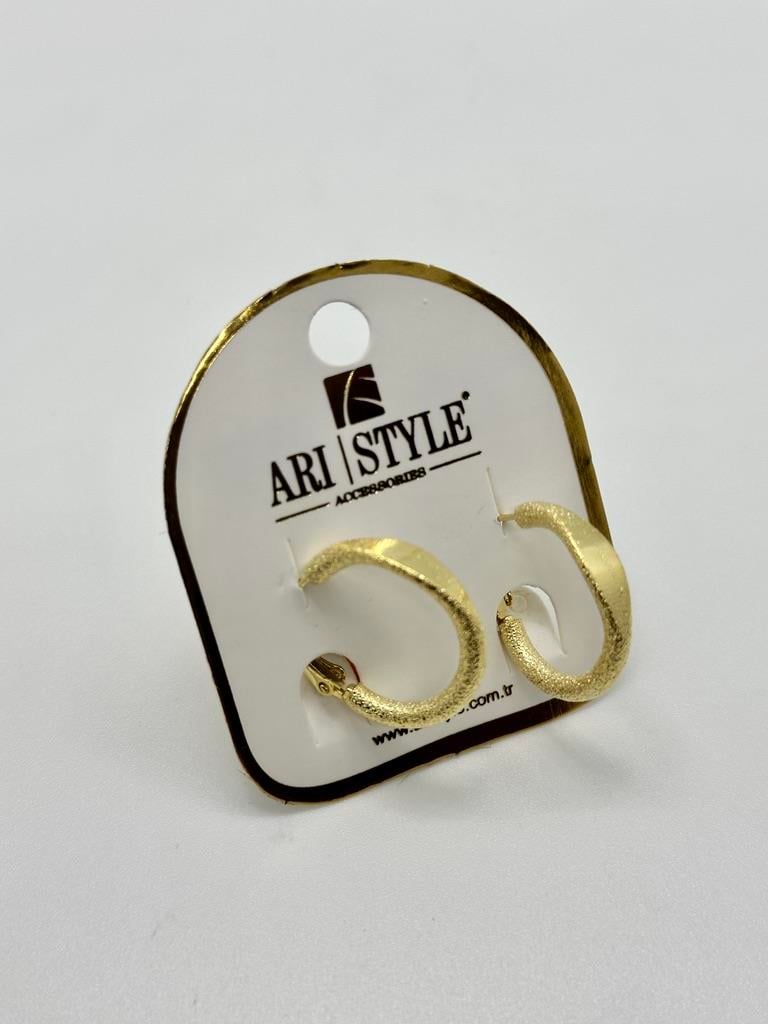 14K Altın Kaplama Taşlı Küpe BZ0388