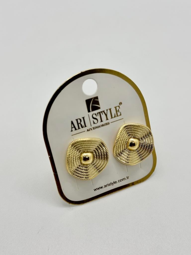14K Altın Kaplama Taşlı Küpe BZ0392