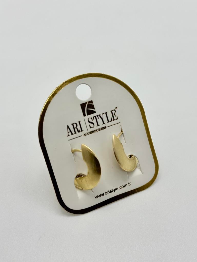 14K Altın Kaplama Taşlı Küpe BZ0399