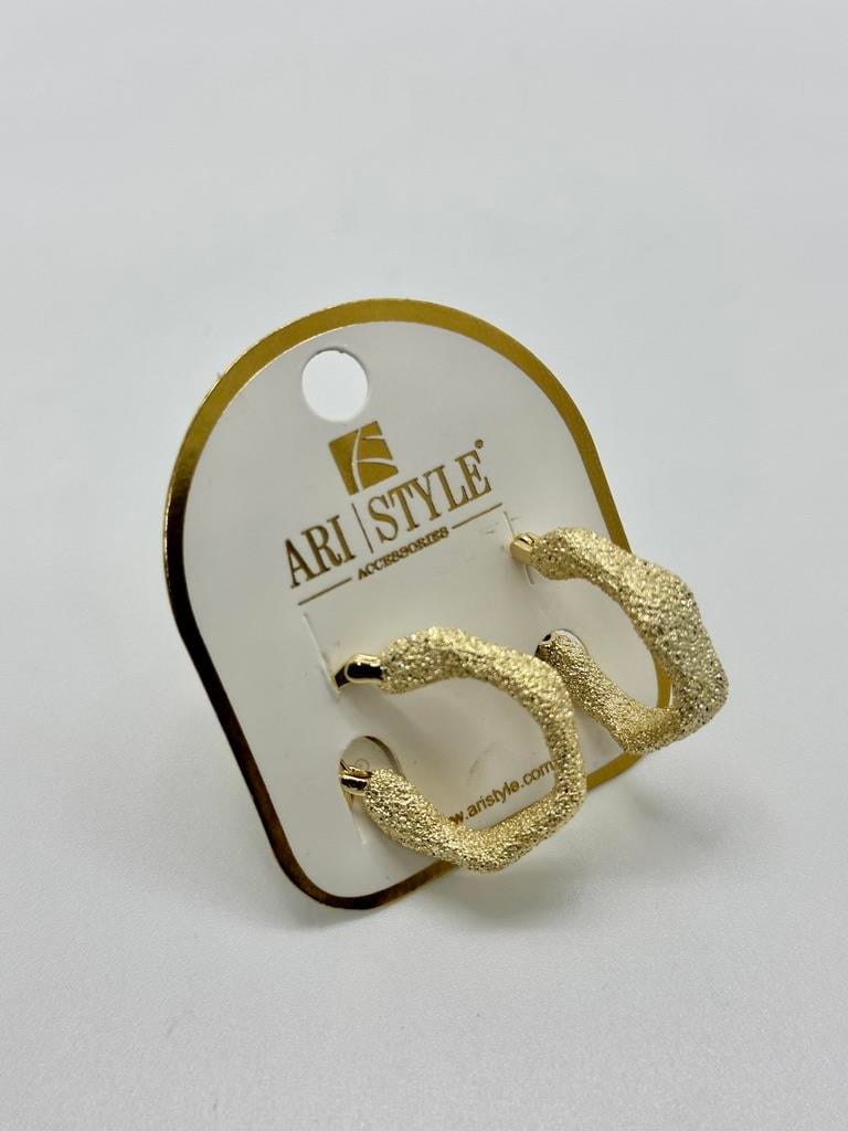 14K Altın Kaplama Taşlı Küpe BZ0403