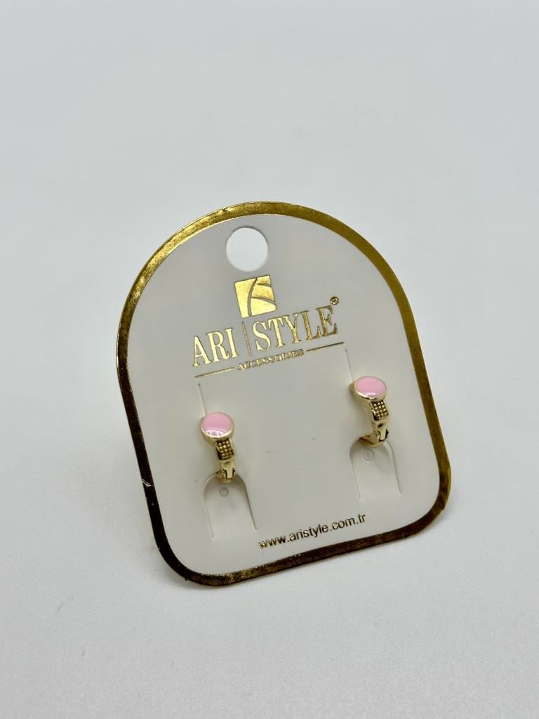 14K Altın Kaplama Taşlı Küpe BZ0420
