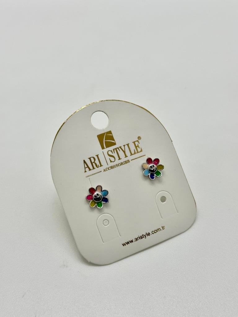 14K Altın Kaplama Taşlı Küpe BZ0453