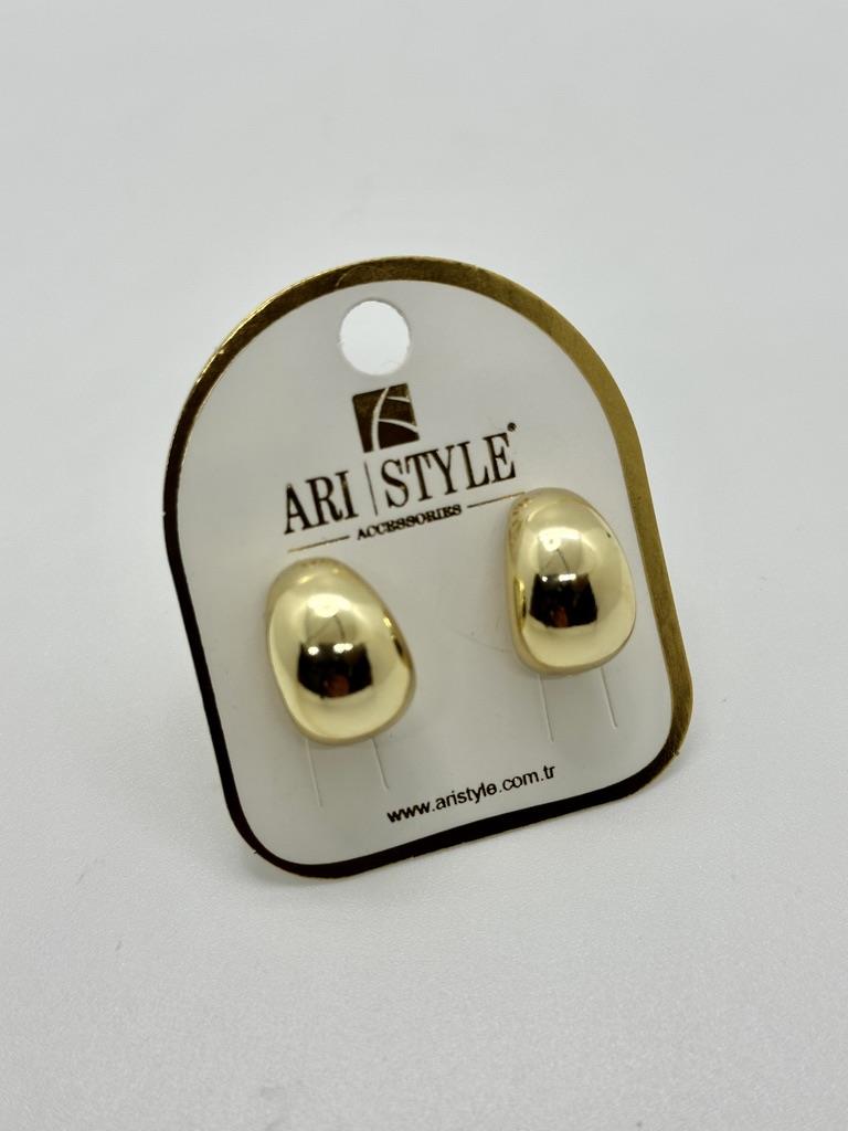14K Altın Kaplama Taşlı Küpe BZ0492