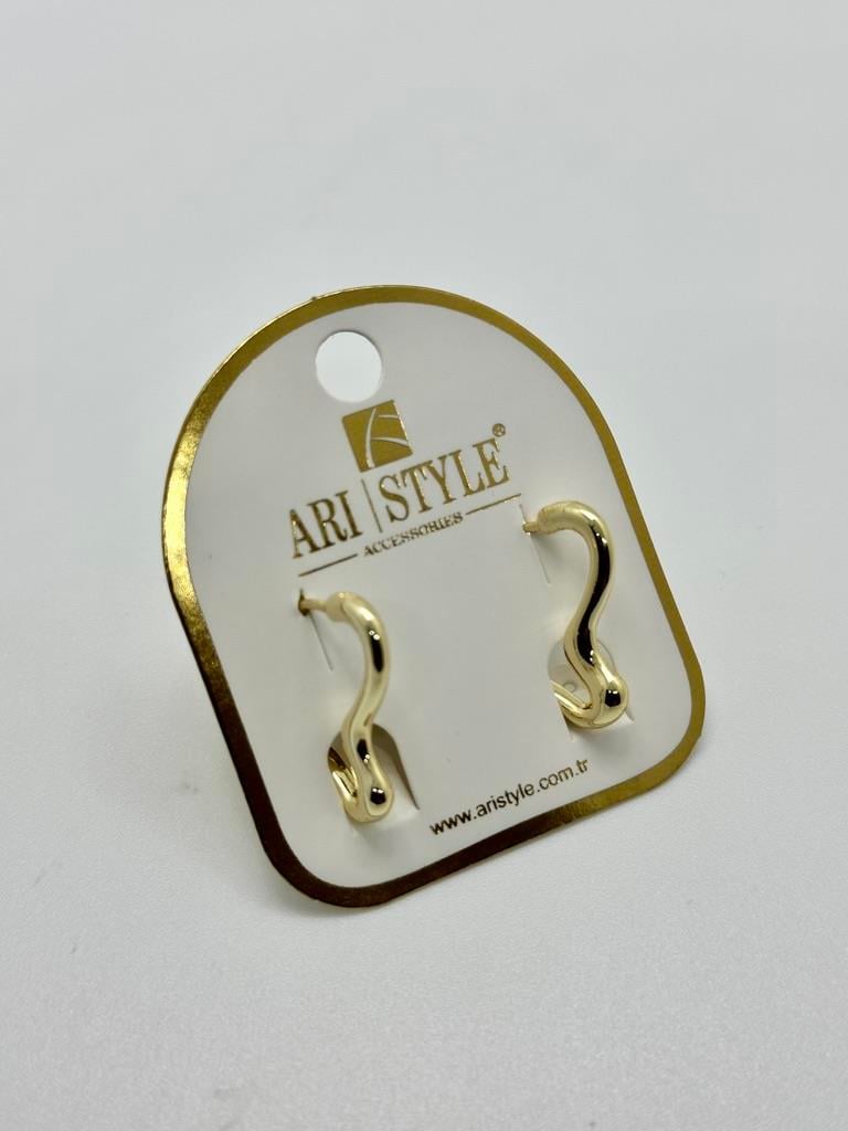 14K Altın Kaplama Taşlı Küpe BZ0510