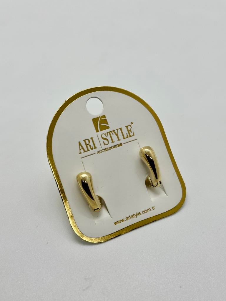 14K Altın Kaplama Taşlı Küpe BZ0537