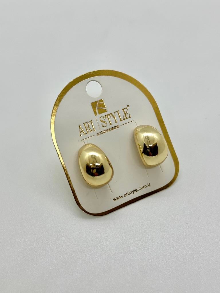 14K Altın Kaplama Taşlı Küpe BZ0628