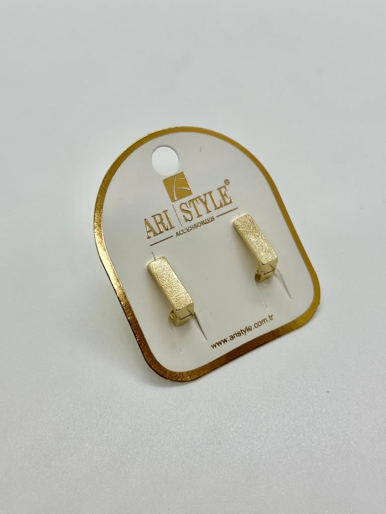 14K Altın Kaplama Taşlı Küpe BZ0635