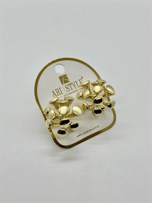 14K Altın Kaplama Taşı Küpe PS0236