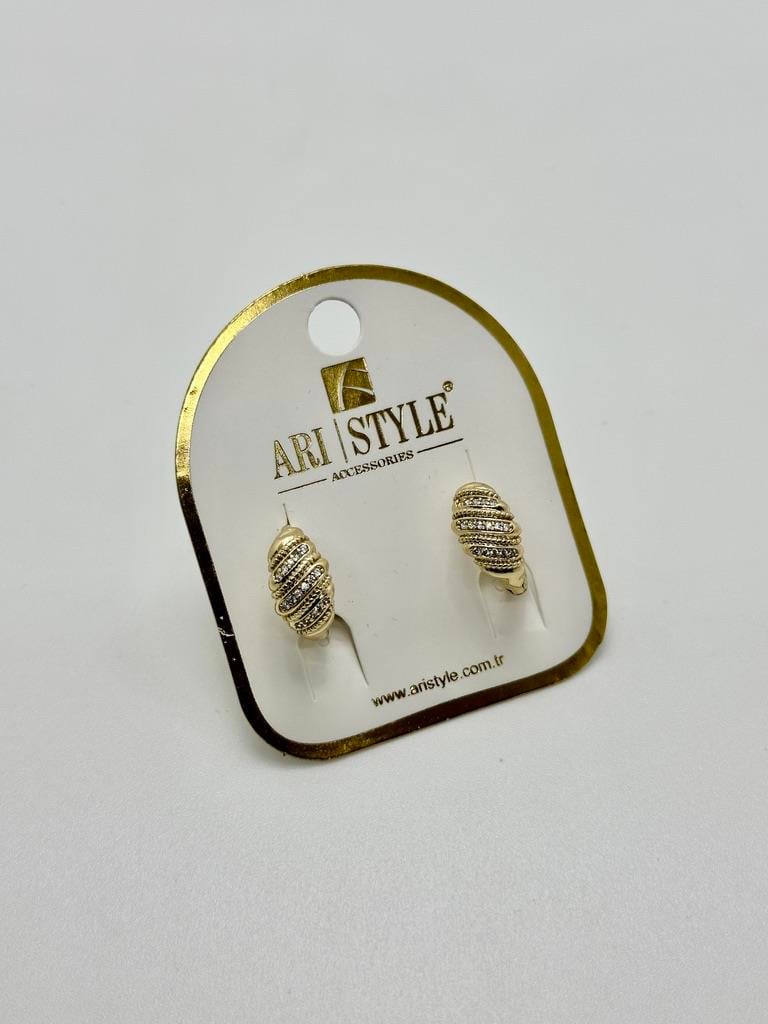 14K Altın Kaplama Taşı KüpeBZ0994