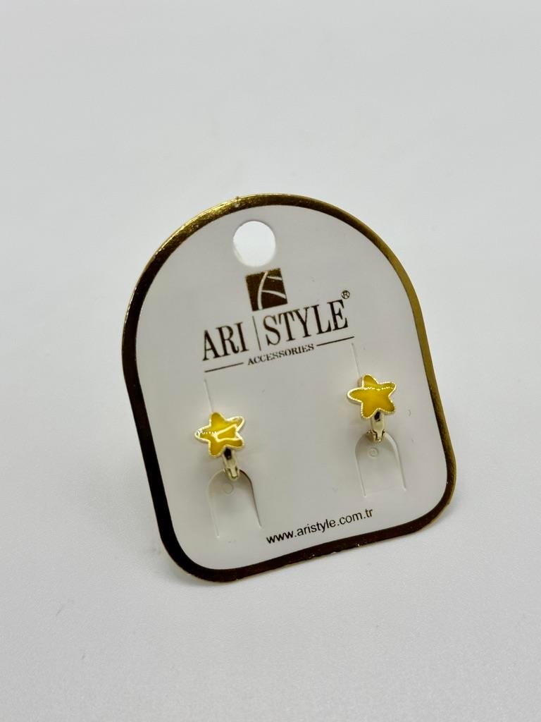 14K Altın Kaplama Taşlı Küpe BZ 0417