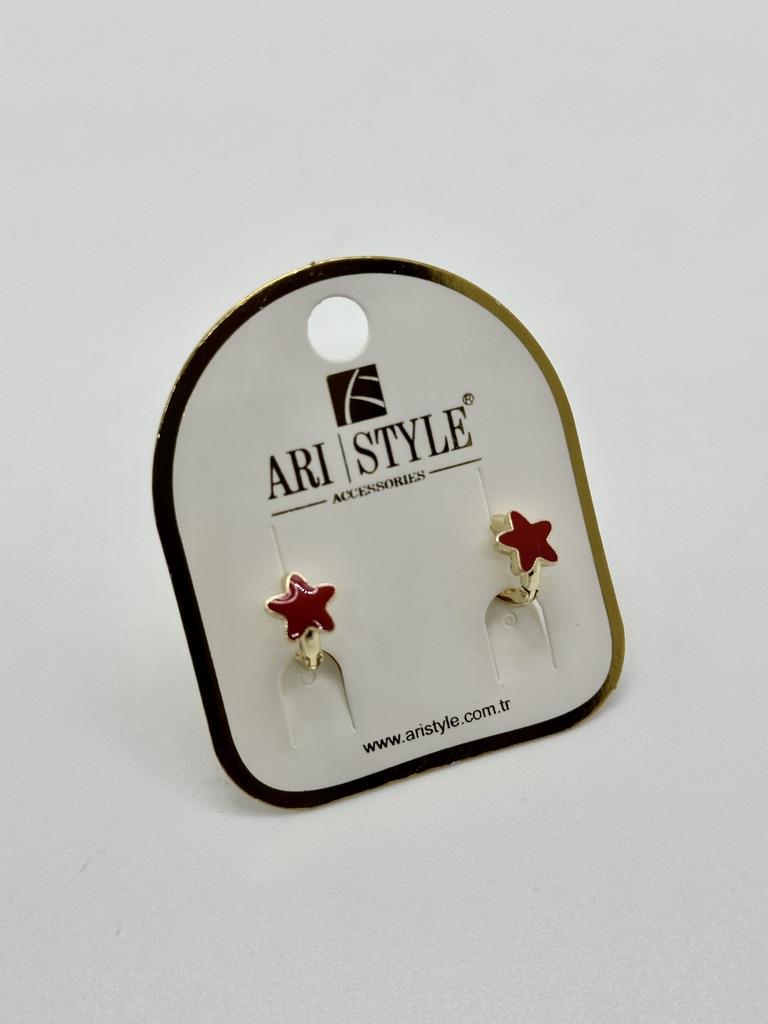 14K Altın Kaplama Taşlı Küpe BZ 0419