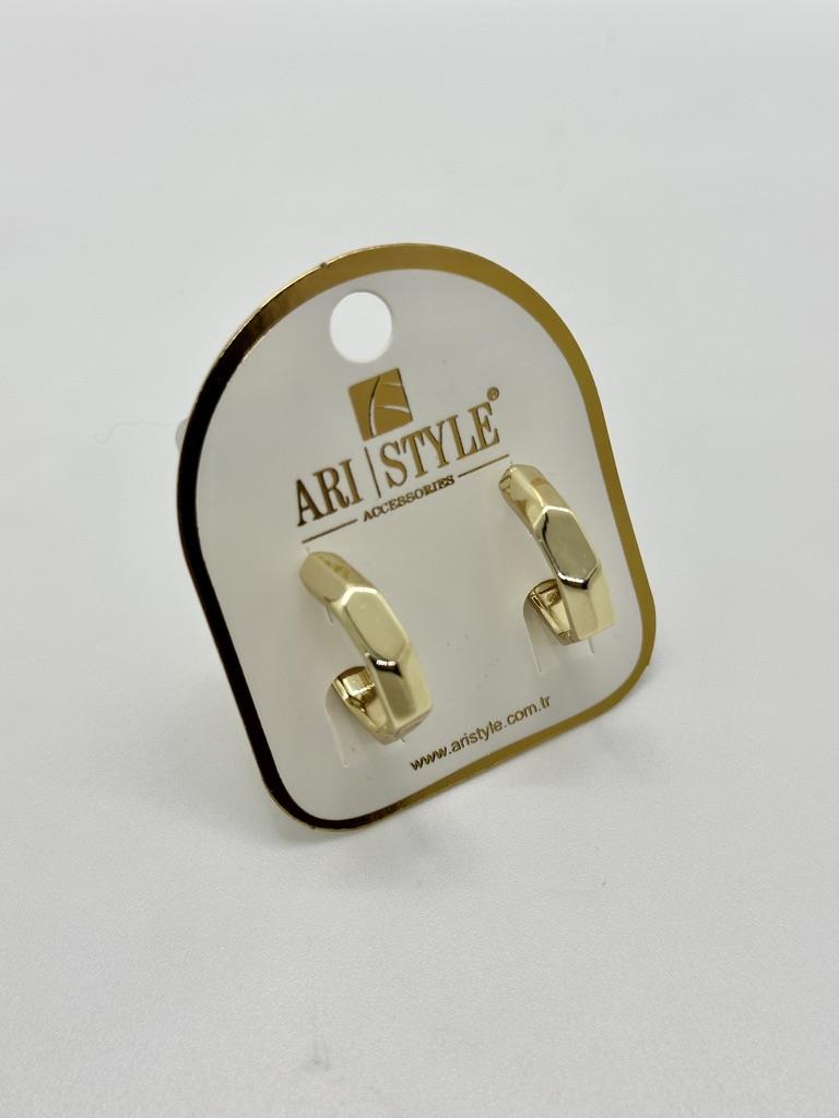14K Altın Kaplama Taşlı Küpe BZ0208