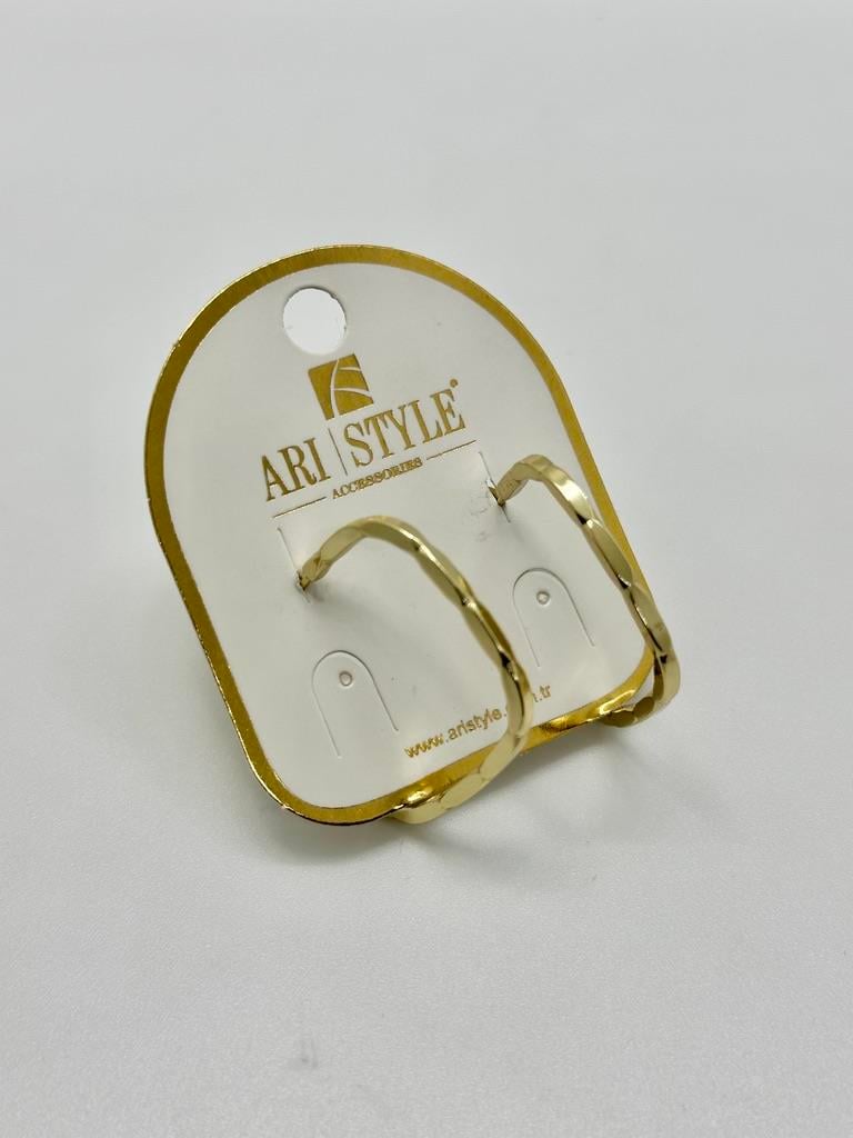 14K Altın Kaplama Taşlı Küpe BZ0210