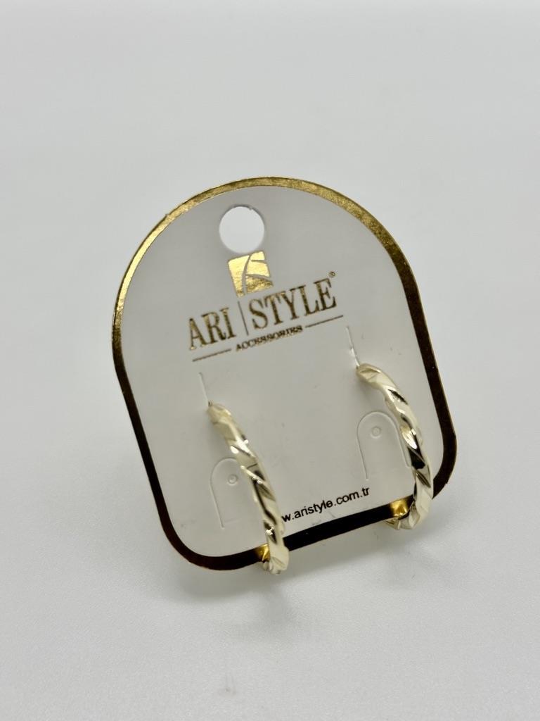 14K Altın Kaplama Taşlı Küpe BZ0227