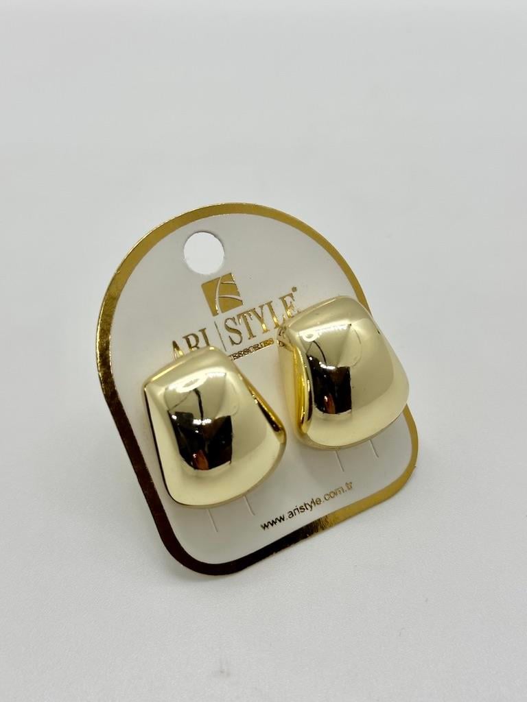 14K Altın Kaplama Taşlı Küpe BZ0233