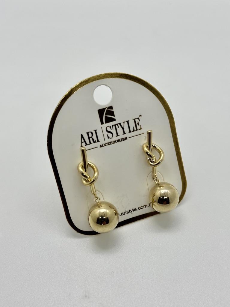 14K Altın Kaplama Taşlı Küpe BZ0242