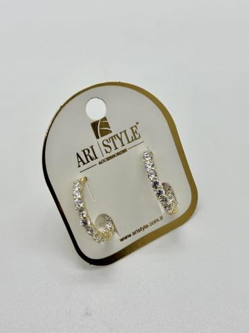 14K Altın Kaplama Taşlı Küpe BZ0245