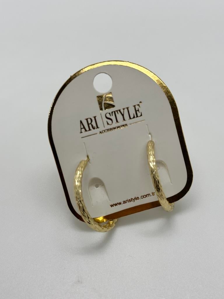 14K Altın Kaplama Taşlı Küpe BZ0251