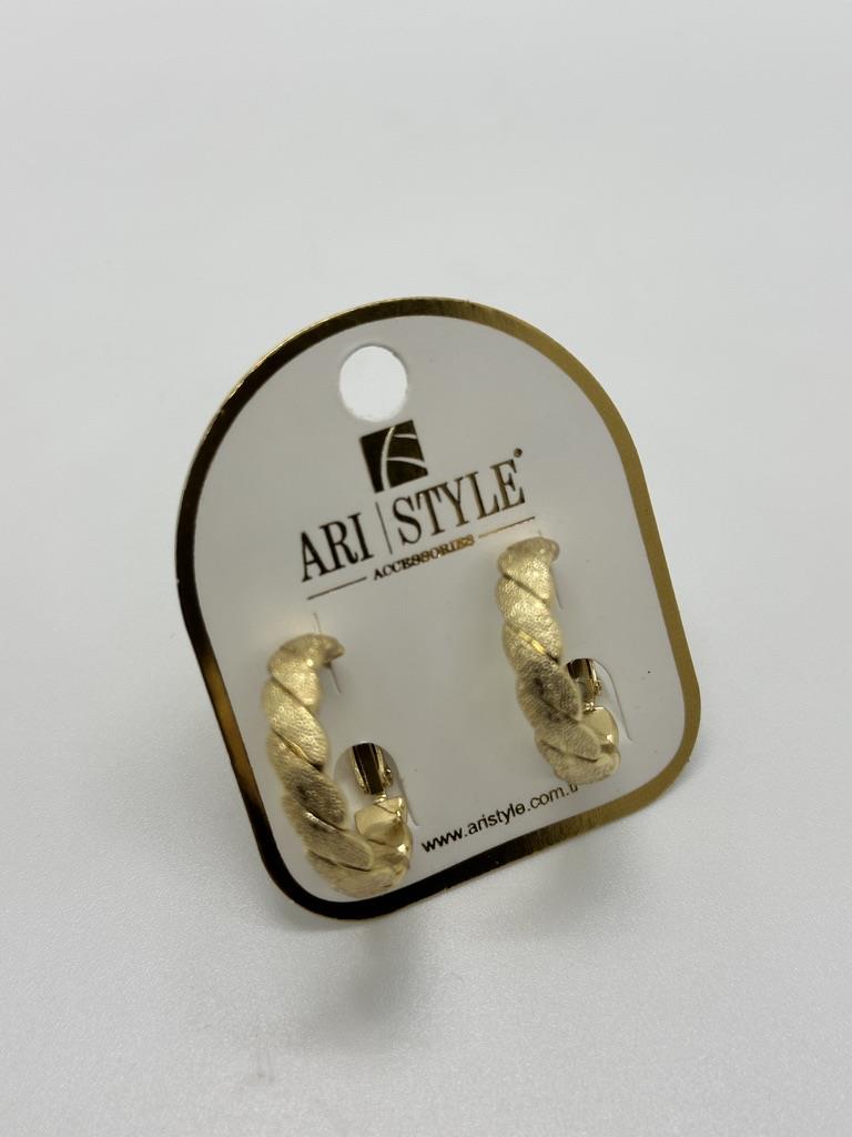 14K Altın Kaplama Taşlı Küpe BZ0253