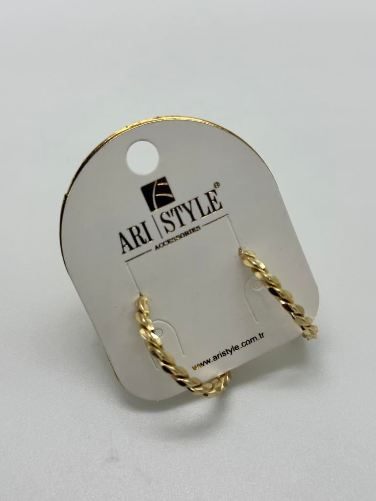 14K Altın Kaplama Taşlı Küpe BZ0256