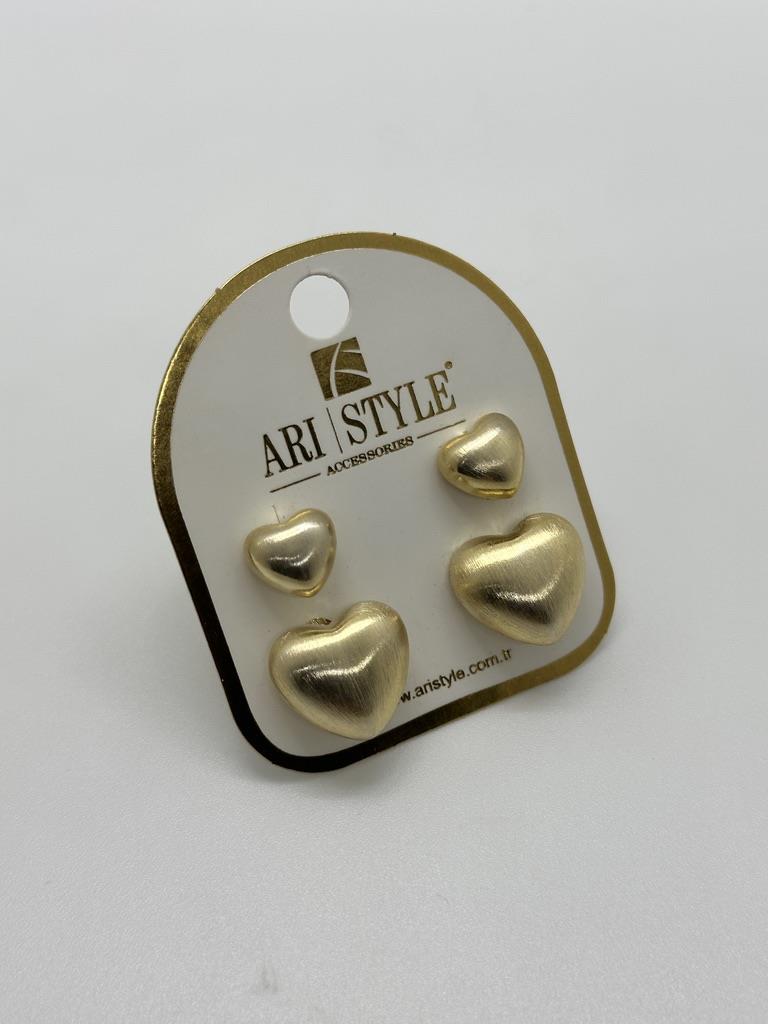 14K Altın Kaplama Taşlı Küpe BZ0260