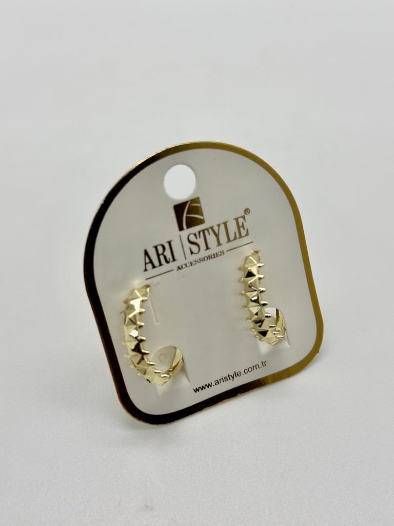14K Altın Kaplama Taşlı Küpe BZ0262