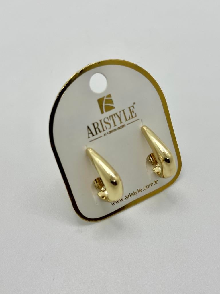 14K Altın Kaplama Taşlı Küpe BZ0281