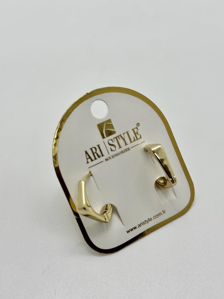 14K Altın Kaplama Taşlı Küpe BZ0289
