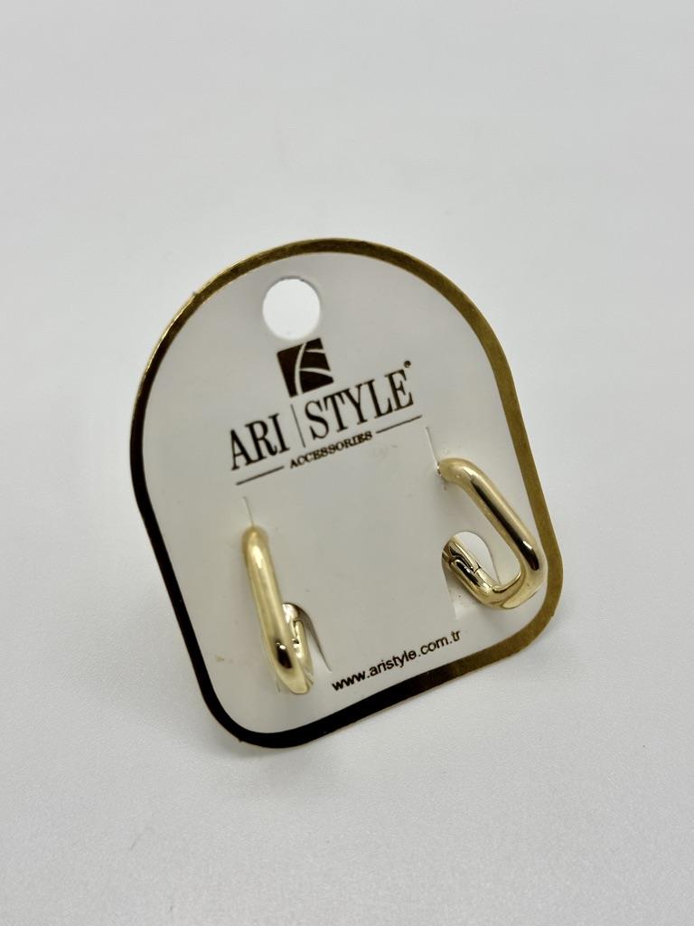 14K Altın Kaplama Taşlı Küpe BZ0292