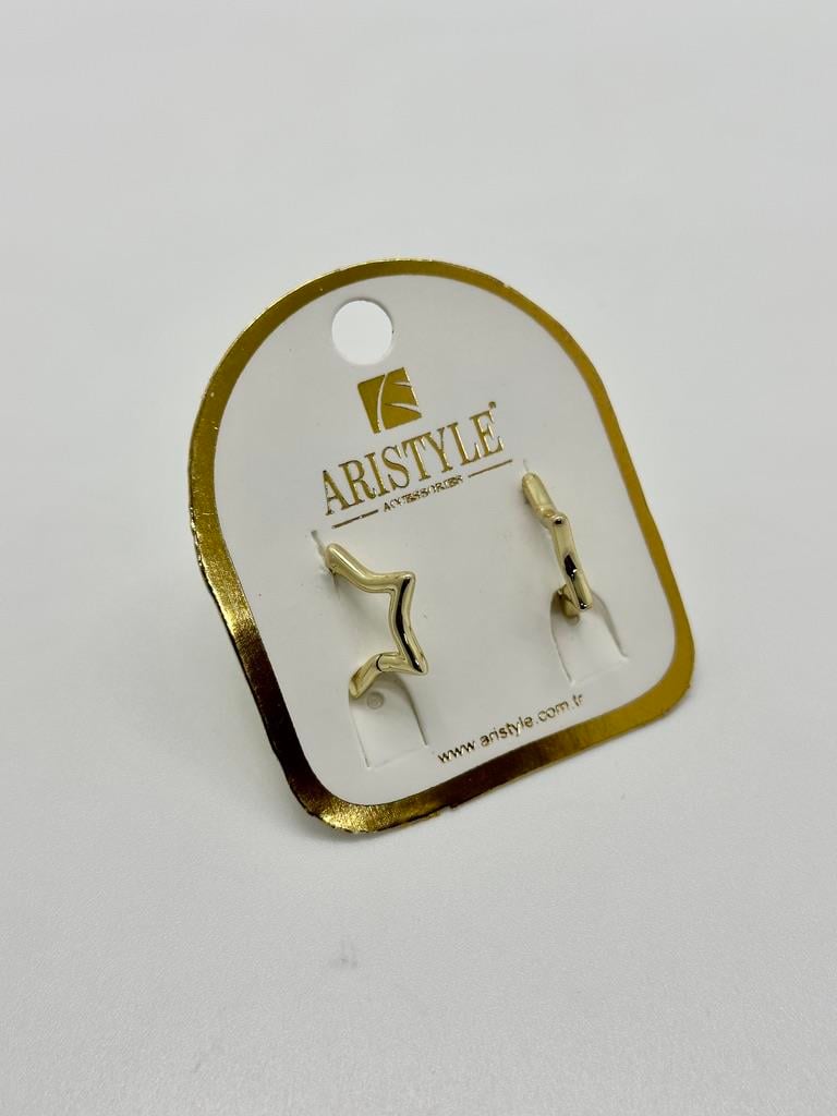 14K Altın Kaplama Taşlı Küpe BZ0293