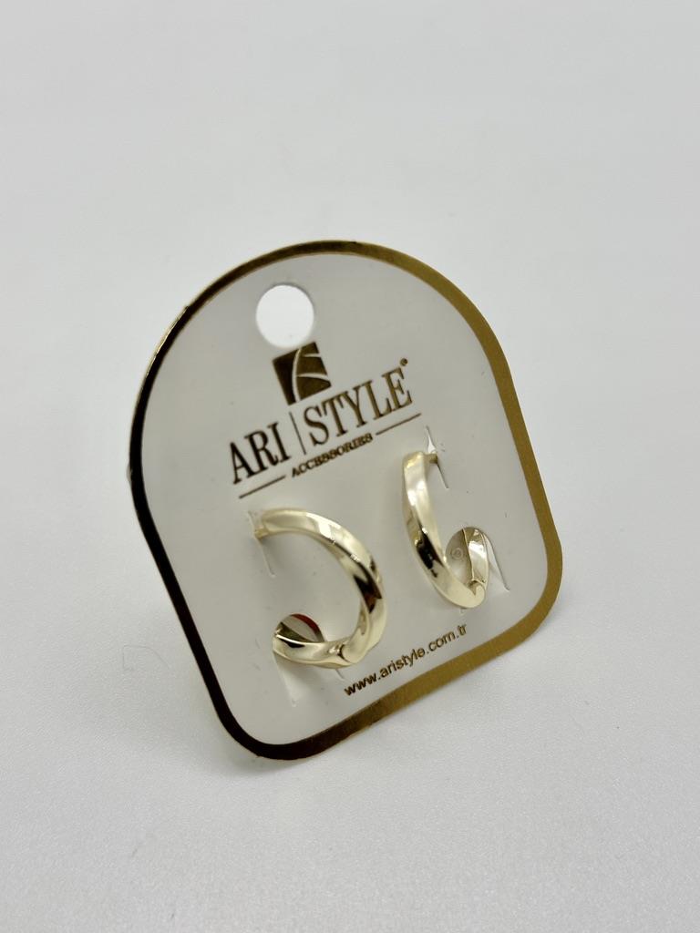 14K Altın Kaplama Taşlı Küpe BZ0304