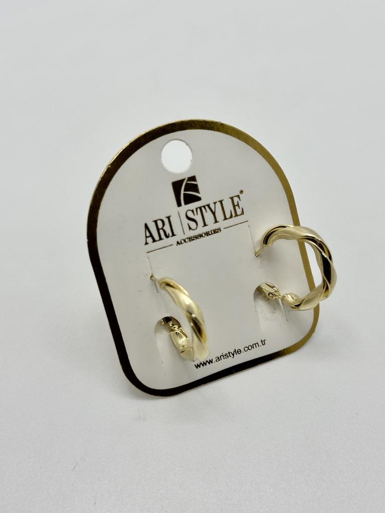 14K Altın Kaplama Taşlı Küpe BZ0313