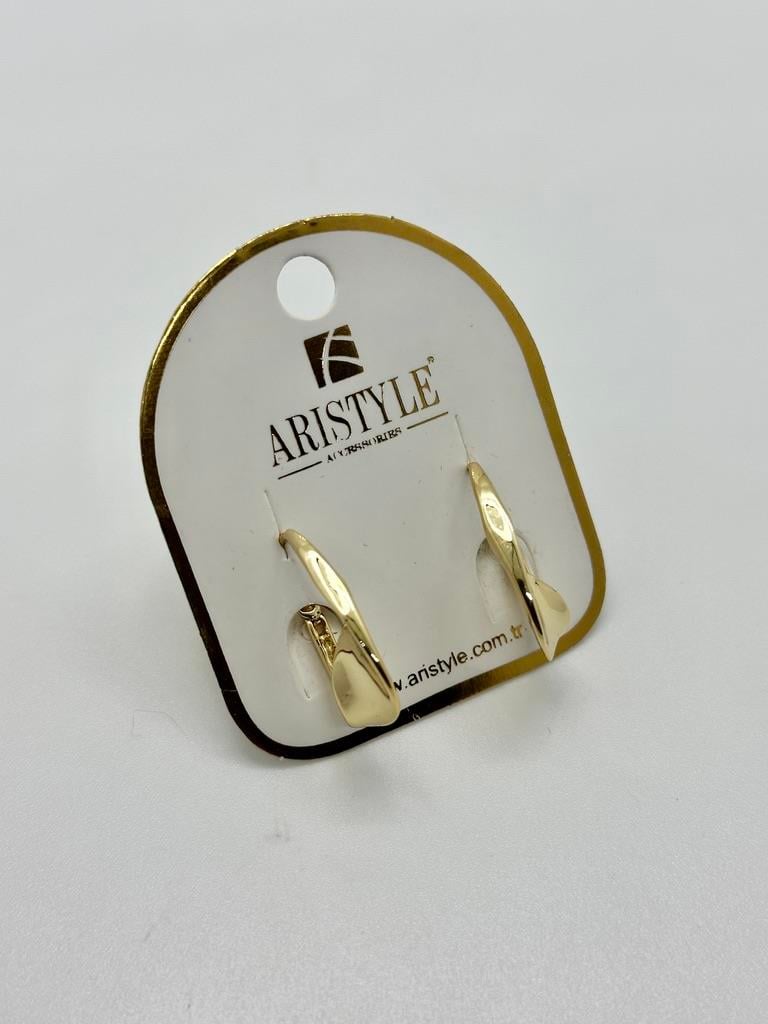 14K Altın Kaplama Taşlı Küpe BZ0333