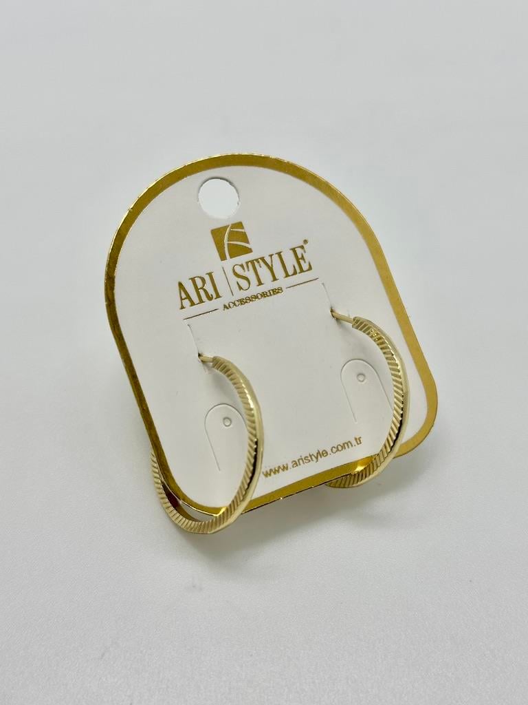 14K Altın Kaplama Taşlı Küpe BZ0343