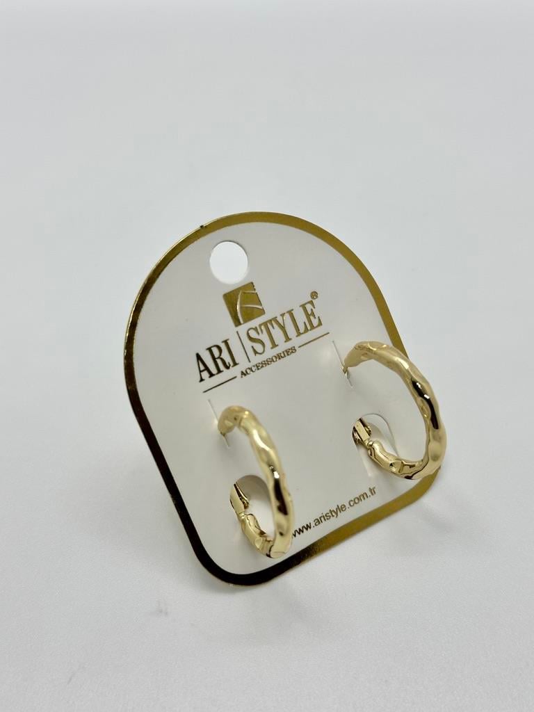 14K Altın Kaplama Taşlı Küpe BZ0348