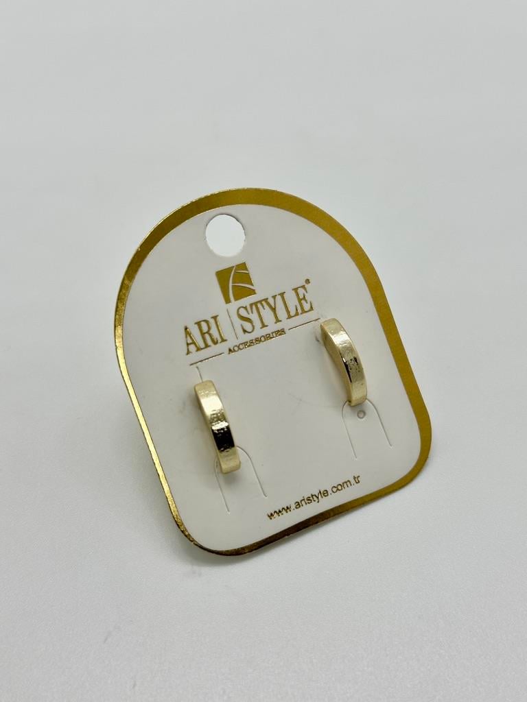 14K Altın Kaplama Taşlı Küpe BZ0374