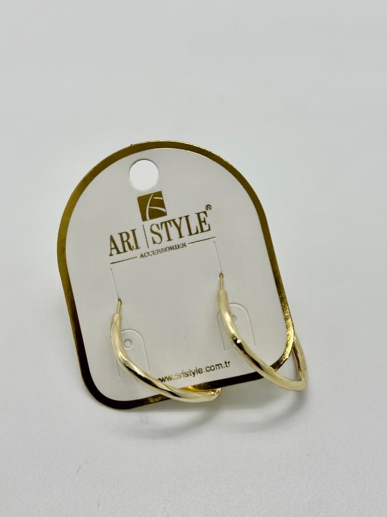 14K Altın Kaplama Taşlı Küpe BZ0377