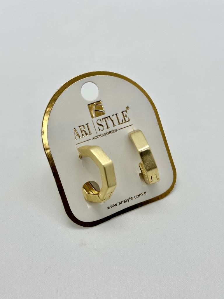14K Altın Kaplama Taşlı Küpe BZ0383
