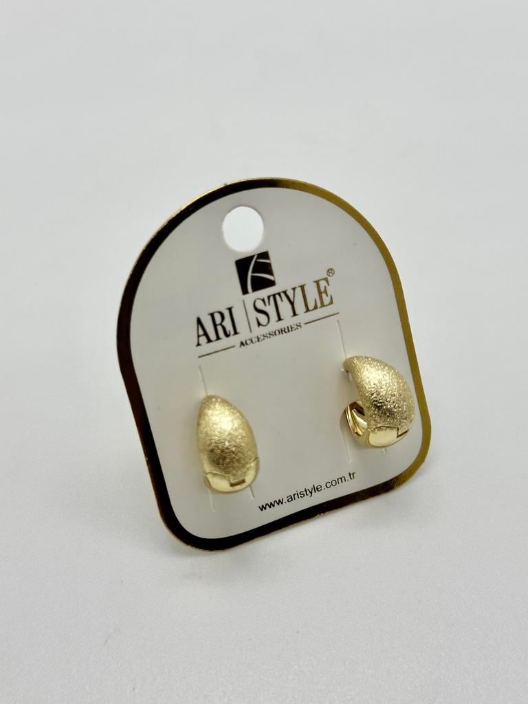 14K Altın Kaplama Taşlı Küpe BZ0389