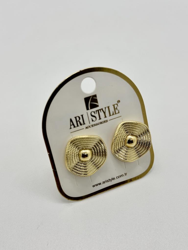 14K Altın Kaplama Taşlı Küpe BZ0392
