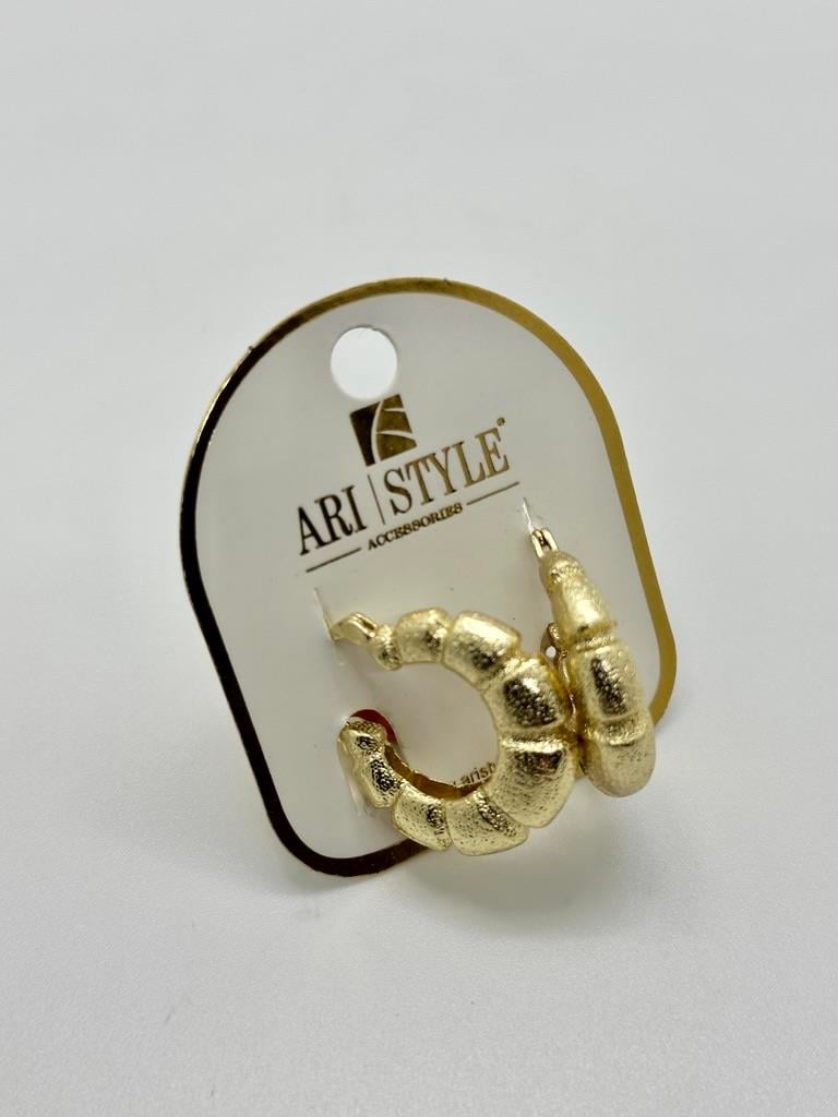 14K Altın Kaplama Taşlı Küpe BZ0404