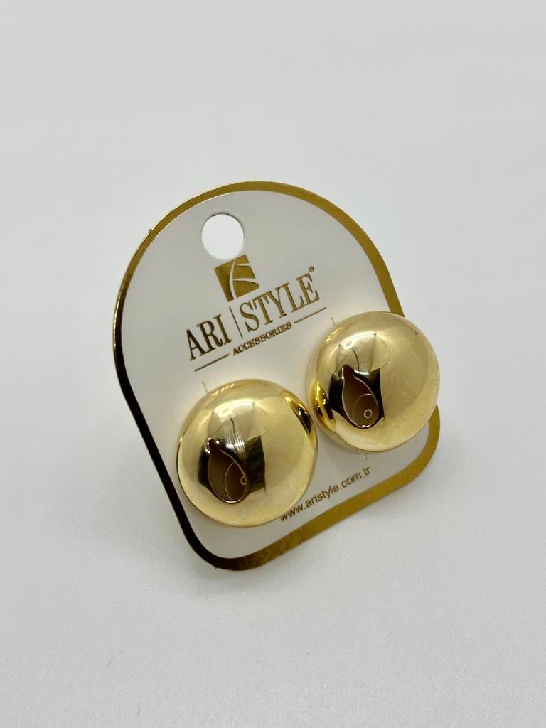 14K Altın Kaplama Taşlı Küpe BZ0407