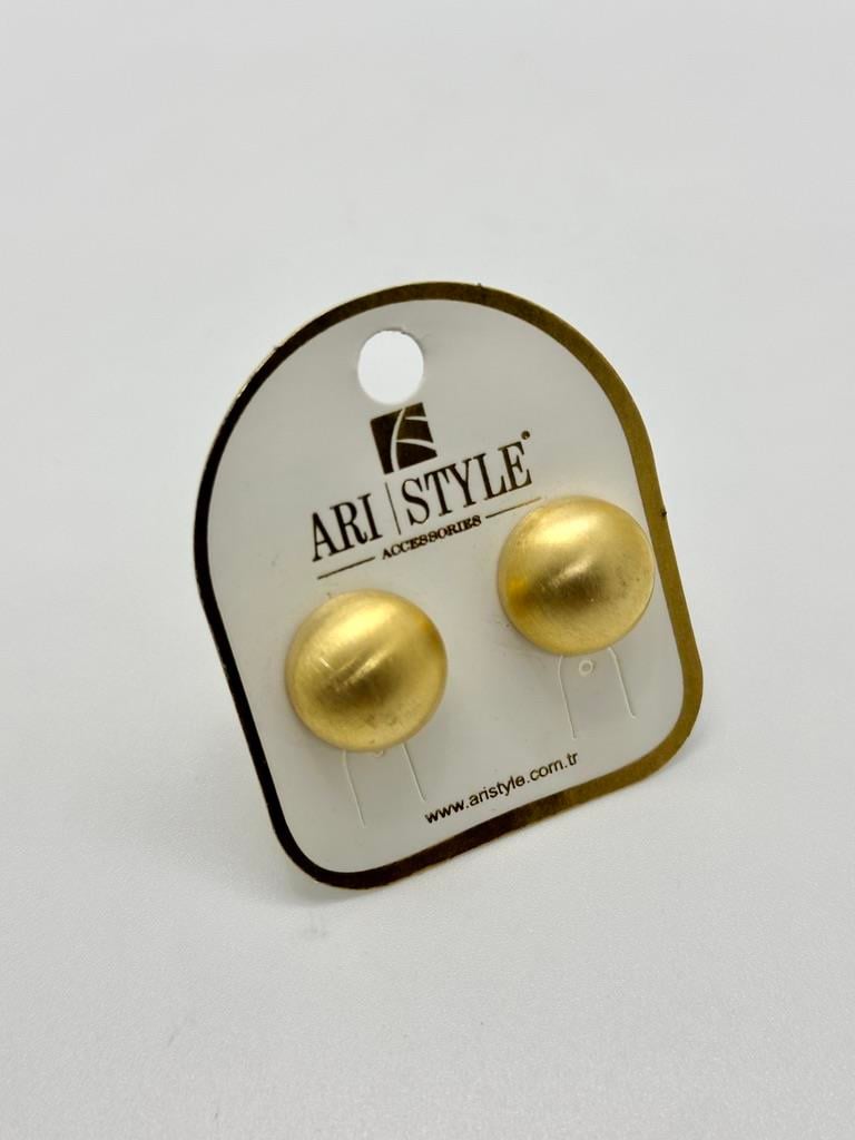 14K Altın Kaplama Taşlı Küpe BZ0410