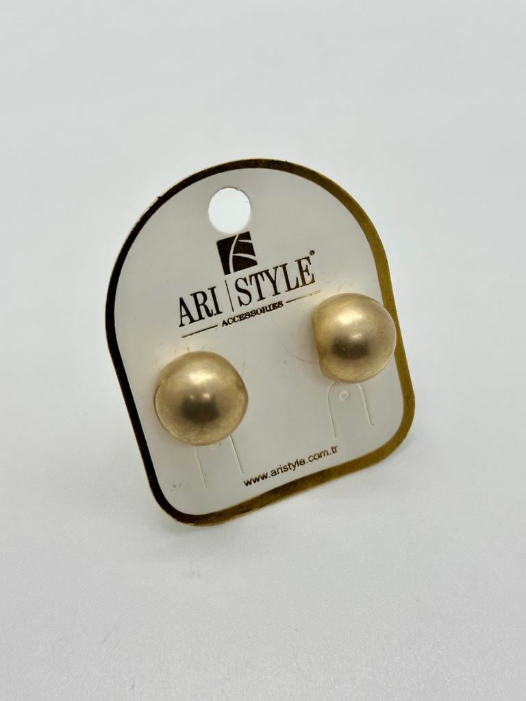 14K Altın Kaplama Taşlı Küpe BZ0414