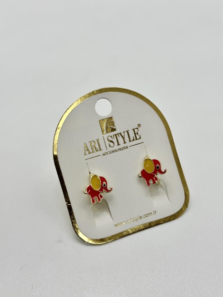 14K Altın Kaplama Taşlı Küpe BZ0444