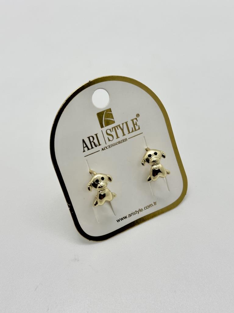 14K Altın Kaplama Taşlı Küpe BZ0449