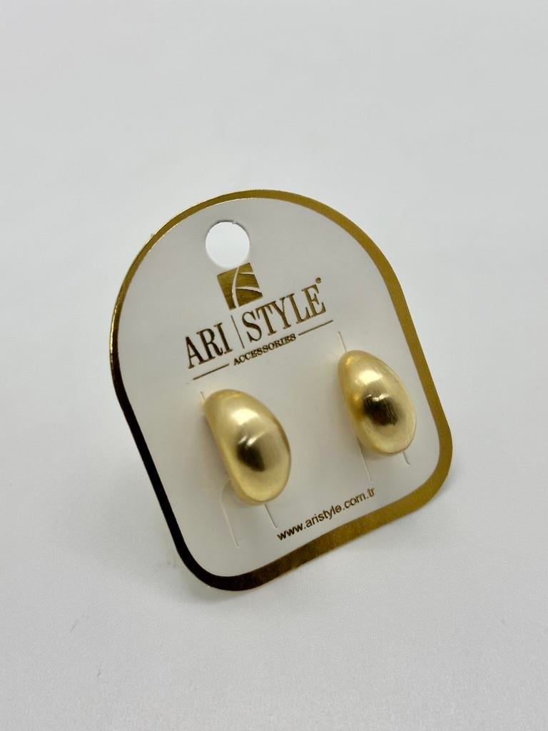 14K Altın Kaplama Taşlı Küpe BZ0471