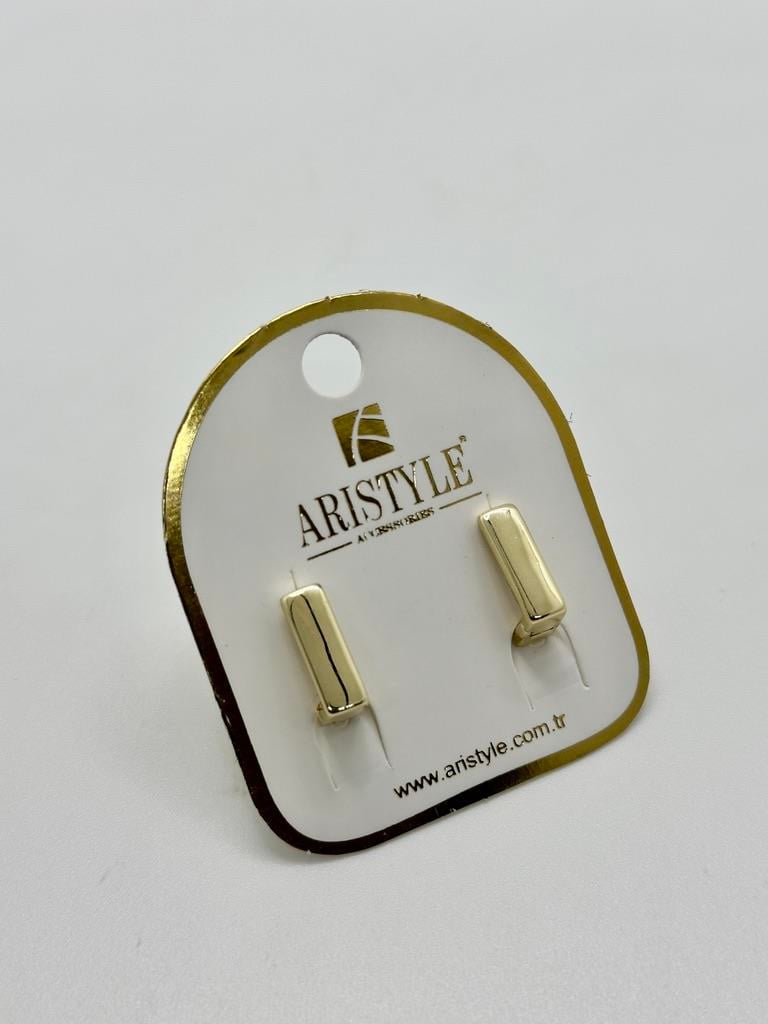 14K Altın Kaplama Taşlı Küpe BZ0476