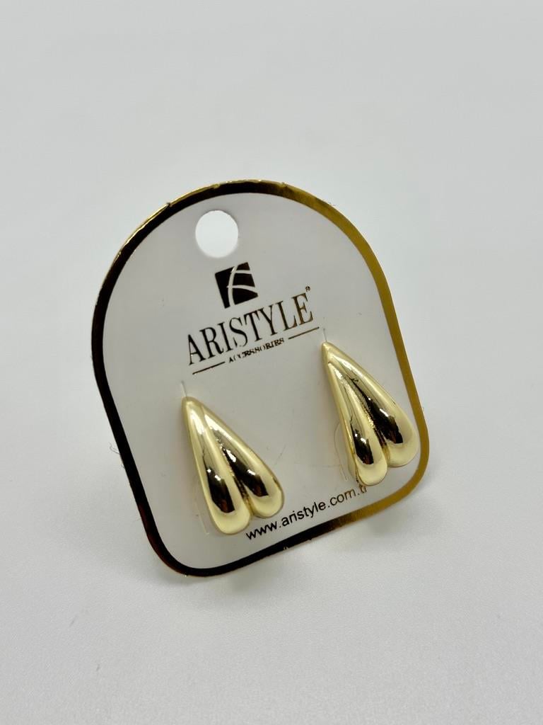 14K Altın Kaplama Taşlı Küpe BZ0477