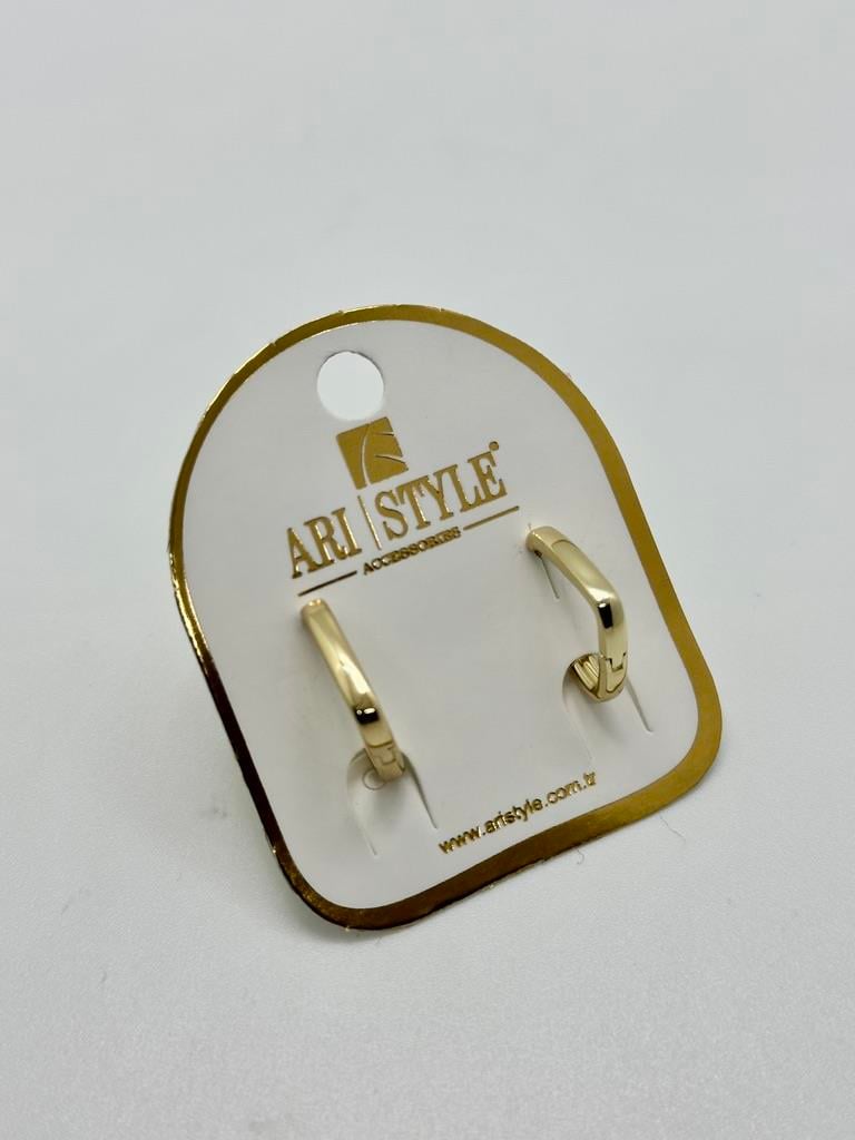 14K Altın Kaplama Taşlı Küpe BZ0481